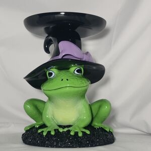 Bath & Body Works Witch Frog 3 Wick Candle Holder Halloween
